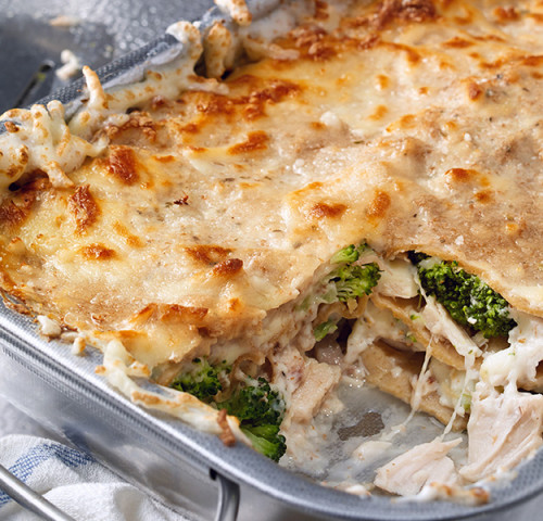 Olymel chicken and broccoli lasagna